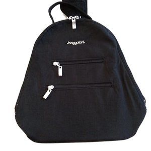 🎒🎒 BAGGALLINI BACKPACK- Black Nylon
